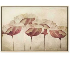 Artgeist Paveikslas - Flowers in rusvai gelsvas (1 Part) Wide