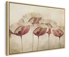 Artgeist Paveikslas - Flowers in rusvai gelsvas (1 Part) Wide