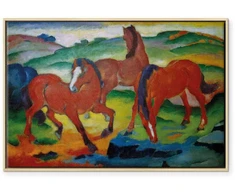 Artgeist Paveikslas - Franz Marc – The Raudona Horses (Grazing Horses IV)