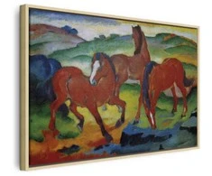 Artgeist Paveikslas - Franz Marc – The Raudona Horses (Grazing Horses IV)