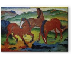 Artgeist Paveikslas - Franz Marc – The Raudona Horses (Grazing Horses IV)