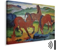 Artgeist Paveikslas - Franz Marc – The Raudona Horses (Grazing Horses IV)