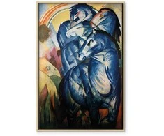 Artgeist Paveikslas - Franz Marc – The tower of mėlynas horses