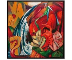 Artgeist Paveikslas - Franz Marc – The waterfall (Women under a waterfall)