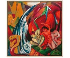 Artgeist Paveikslas - Franz Marc – The waterfall (Women under a waterfall)