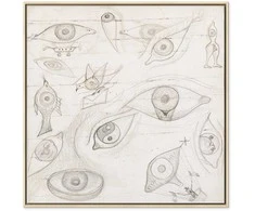 Artgeist Paveikslas - Frida Kahlo – Drawing of Eyes