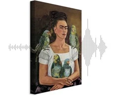 Artgeist Paveikslas - Frida Kahlo – Me and My Parrots