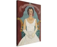 Artgeist Paveikslas - Frida Kahlo – Portrait of a Lady in Baltas
