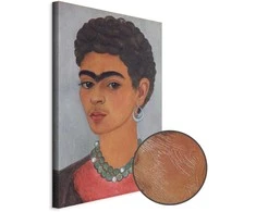 Artgeist Paveikslas - Frida Kahlo – Self-Portrait with Skirtas garbanotiems plaukams Hair
