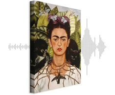 Artgeist Paveikslas - Frida Kahlo – Self-Portrait with Thorn Necklace and Hummingbird