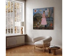 Artgeist Paveikslas - Frida Kahlo – Self-Portrait on the Borderline Between Mexico and the United States