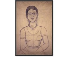 Artgeist Paveikslas - Frida Kahlo – Self-Portrait, 1929 (charcoal drawing)