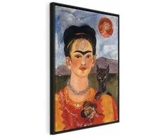Artgeist Paveikslas - Frida Kahlo – Self-Portrait with Diego on My Breast
