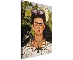 Artgeist Paveikslas - Frida Kahlo – Self-Portrait with Thorn Necklace and Hummingbird