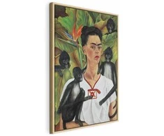 Artgeist Paveikslas - Frida Kahlo – Self-Portrait with Monkeys