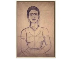 Artgeist Paveikslas - Frida Kahlo – Self-Portrait, 1929 (charcoal drawing)