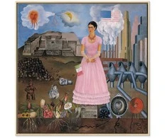 Artgeist Paveikslas - Frida Kahlo – Self-Portrait on the Borderline Between Mexico and the United States