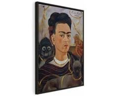 Artgeist Paveikslas - Frida Kahlo – Self-Portrait with Changuito