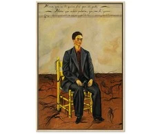 Artgeist Paveikslas - Frida Kahlo – Self-Portrait with Cropped Hair