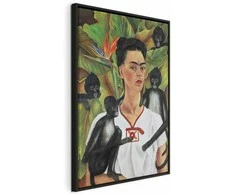 Artgeist Paveikslas - Frida Kahlo – Self-Portrait with Monkeys