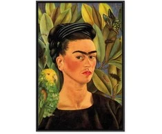 Artgeist Paveikslas - Frida Kahlo – Self-Portrait with Bonito