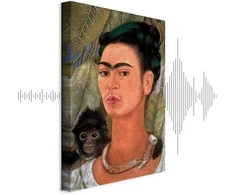 Artgeist Paveikslas - Frida Kahlo – Self-Portrait with Monkey