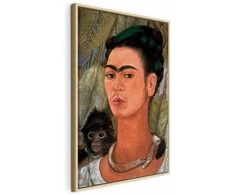 Artgeist Paveikslas - Frida Kahlo – Self-Portrait with Monkey