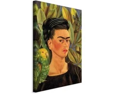 Artgeist Paveikslas - Frida Kahlo – Self-Portrait with Bonito