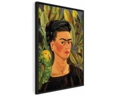 Artgeist Paveikslas - Frida Kahlo – Self-Portrait with Bonito