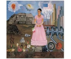 Artgeist Paveikslas - Frida Kahlo – Self-Portrait on the Borderline Between Mexico and the United States