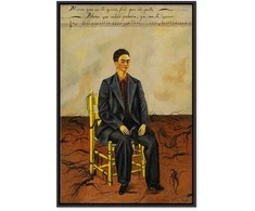 Artgeist Paveikslas - Frida Kahlo – Self-Portrait with Cropped Hair