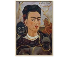 Artgeist Paveikslas - Frida Kahlo – Self-Portrait with Changuito