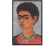 Artgeist Paveikslas - Frida Kahlo – Self-Portrait with Skirtas garbanotiems plaukams Hair