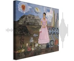 Artgeist Paveikslas - Frida Kahlo – Self-Portrait on the Borderline Between Mexico and the United States