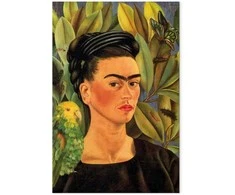 Artgeist Paveikslas - Frida Kahlo – Self-Portrait with Bonito