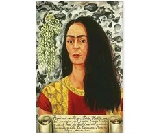 Artgeist Paveikslas - Frida Kahlo – Self-Portrait with Loose Hair