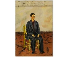 Artgeist Paveikslas - Frida Kahlo – Self-Portrait with Cropped Hair