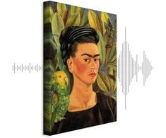Artgeist Paveikslas - Frida Kahlo – Self-Portrait with Bonito