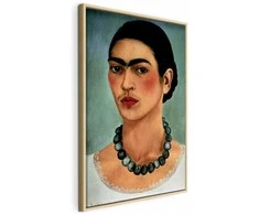 Artgeist Paveikslas - Frida Kahlo – Self-Portrait with Beaded Necklace