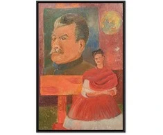 Artgeist Paveikslas - Frida Kahlo – Self-Portrait with Stalin