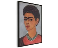 Artgeist Paveikslas - Frida Kahlo – Self-Portrait with Skirtas garbanotiems plaukams Hair