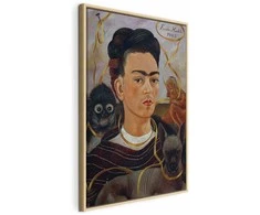 Artgeist Paveikslas - Frida Kahlo – Self-Portrait with Changuito