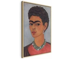 Artgeist Paveikslas - Frida Kahlo – Self-Portrait with Skirtas garbanotiems plaukams Hair