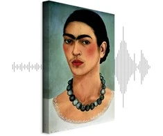 Artgeist Paveikslas - Frida Kahlo – Self-Portrait with Beaded Necklace