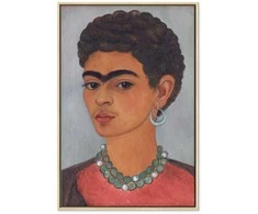 Artgeist Paveikslas - Frida Kahlo – Self-Portrait with Skirtas garbanotiems plaukams Hair