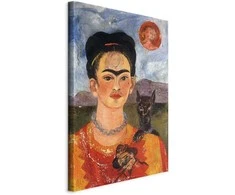 Artgeist Paveikslas - Frida Kahlo – Self-Portrait with Diego on My Breast