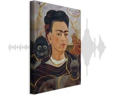 Artgeist Paveikslas - Frida Kahlo – Self-Portrait with Changuito