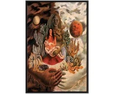 Artgeist Paveikslas - Frida Kahlo – The Love Embrace of the Universe, the Earth (Mexico), Myself, Diego, and Señor Xolotl
