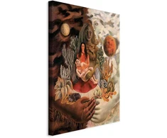 Artgeist Paveikslas - Frida Kahlo – The Love Embrace of the Universe, the Earth (Mexico), Myself, Diego, and Señor Xolotl