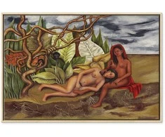 Artgeist Paveikslas - Frida Kahlo – Two Nudes in a Forest (The Earth Itself)